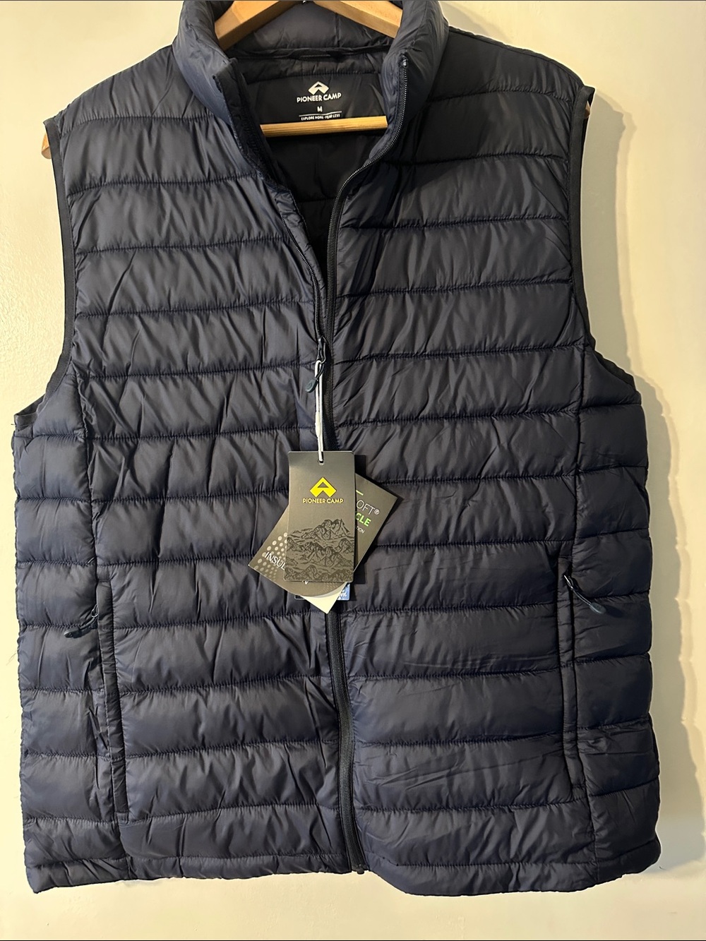 PIONEER Men's Dark Navy Quilted Lightweight Vest